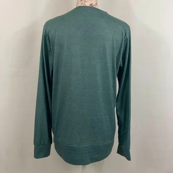 sz:M Teal Long Sleeve Donkey Graphic Pullover Top - Picture 6 of 10